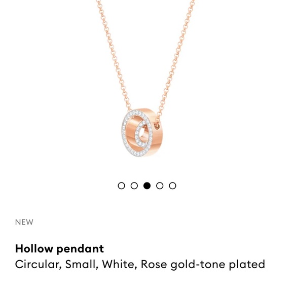 SOLD Swarovski Hollow Pendant - Rose Gold - Picture 9 of 11